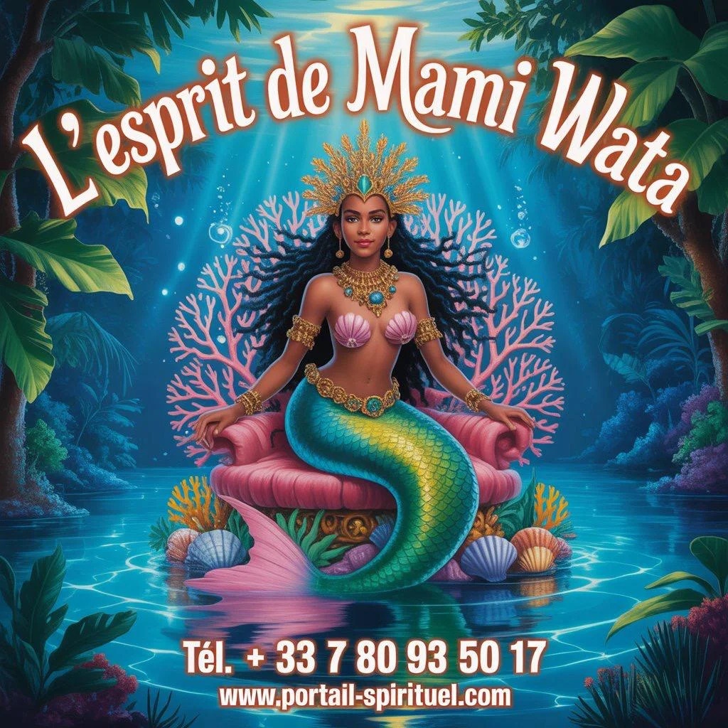 L’Esprit de Mami Wata – La Sirène Mystique de la Séduction whatsapp +33 7 80 93 50 17