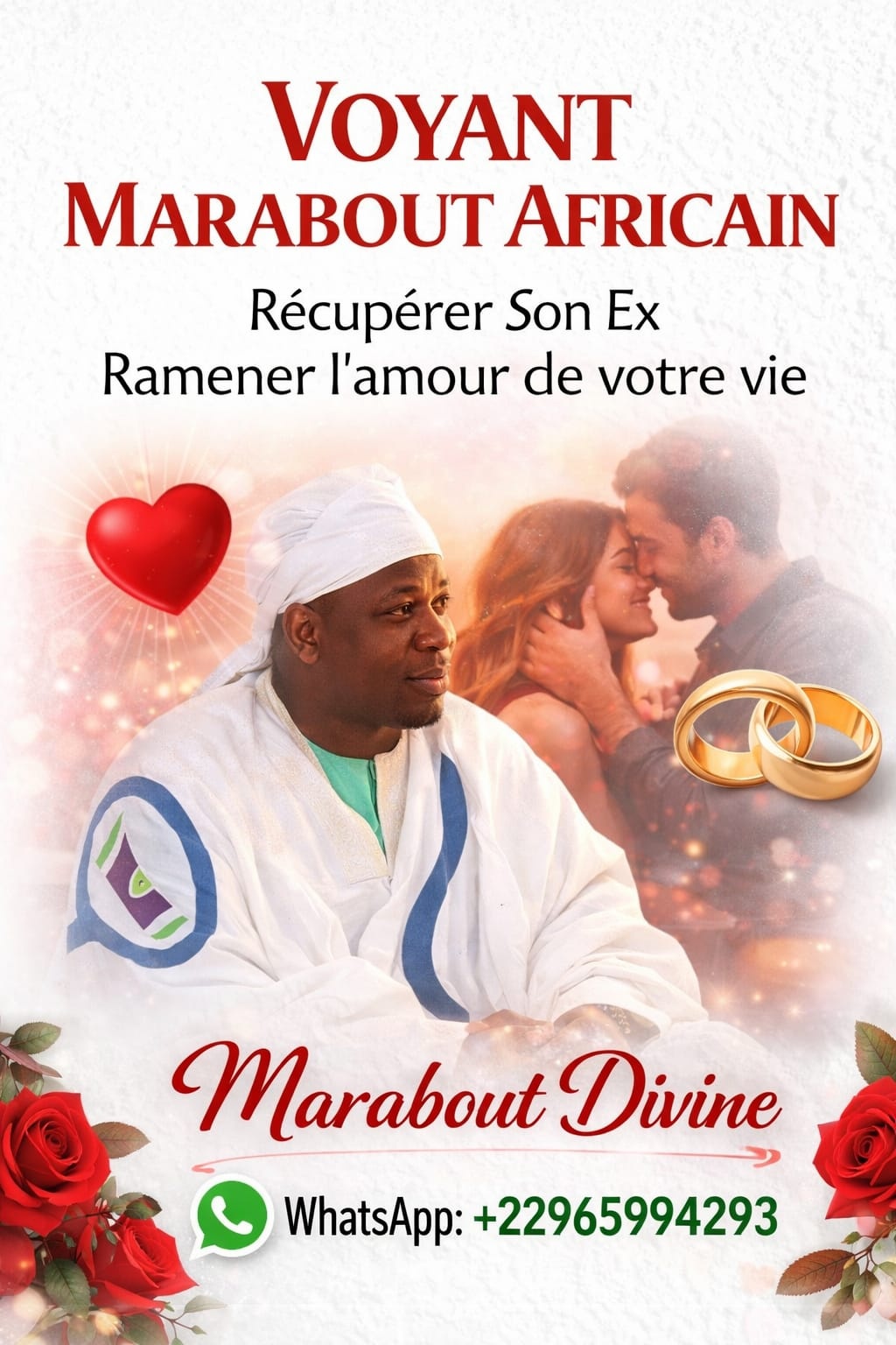 Marabout spécialiste de l’amour Tel:+22965994293