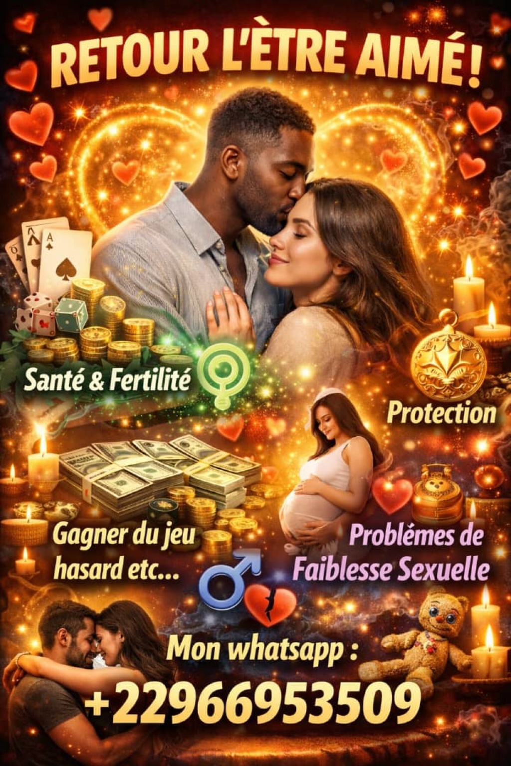 whatsapp +22966953509 Marabout expert en retour affectif rapide