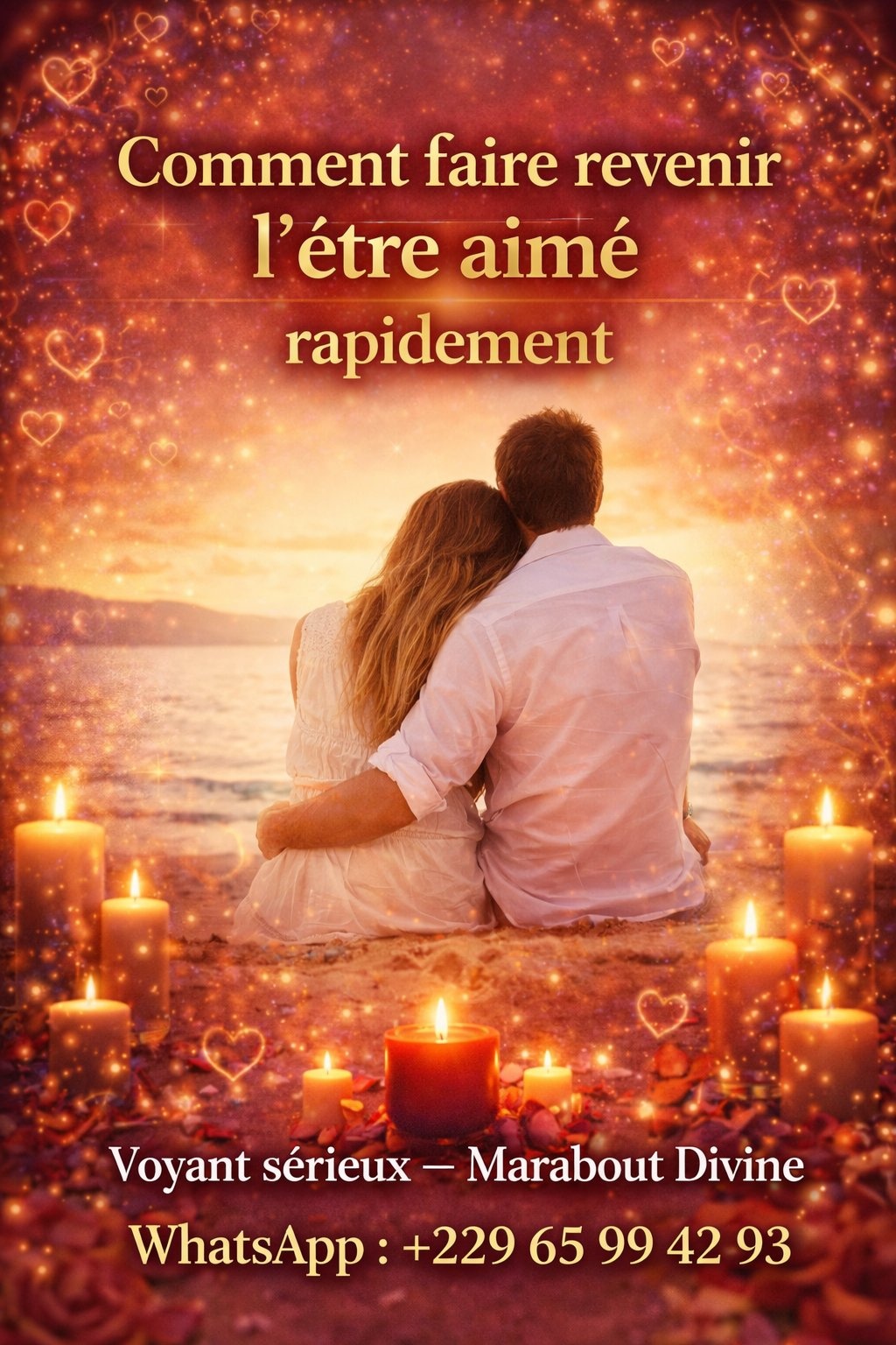 Retour affectif amoureux immédiat en 24h Tél :+22965994293