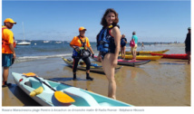 La ministre des Sports mouille le maillot à Arcachon