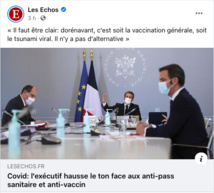 Covid: l'exécutif hausse le ton face aux anti-pass sanitaire et anti-vaccin Covid: l'exécutif hausse le ton face aux anti-pass sanitaire et anti-vaccin
