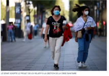 Le Sénat adopte le projet de loi relatif à la gestion de la crise sanitaire Le Sénat adopte le projet de loi relatif à la gestion de la crise sanitaire