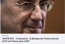 Il s'agit du "plus haut chiffre de croissance depuis plus de 50 ans", selon le gouverneur de la Banque de France. Il s'agit du "plus haut chiffre de croissance depuis plus de 50 ans", selon le gouverneur de la Banque de France.