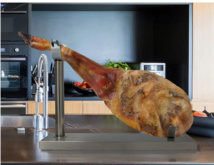Support à jambon en acier inoxydable TM Home Métal Acier inoxydable 17 x 49 x 35 cm Support à jambon en acier inoxydable TM Home Métal Acier inoxydable 17 x 49 x 35 cm