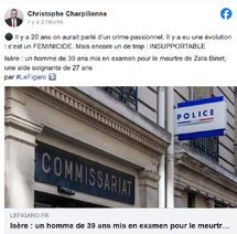 Isère : un homme de 39 ans mis en examen pour le meurtre de Zaïa Binet, une aide soignante de 27 ans