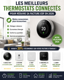 Les meilleurs thermostats connectés pour réduire sa facture EDF en 2026
