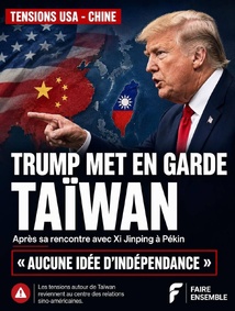 🌏 Les tensions autour de Taïwan reviennent au cœur de la rivalité entre Washington et Pékin. 🌏 Les tensions autour de Taïwan reviennent au cœur de la rivalité entre Washington et Pékin.
