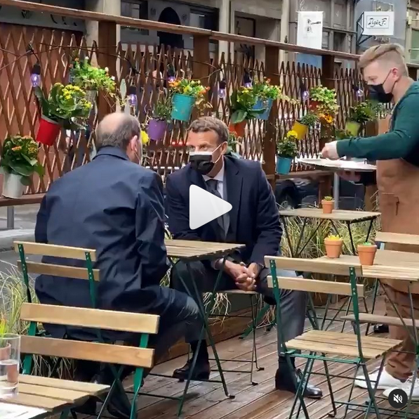 NousRetrouver « C'est un petit moment de liberté retrouvée qui est le fruit de nos efforts collectifs. » #EmmanuelMacron