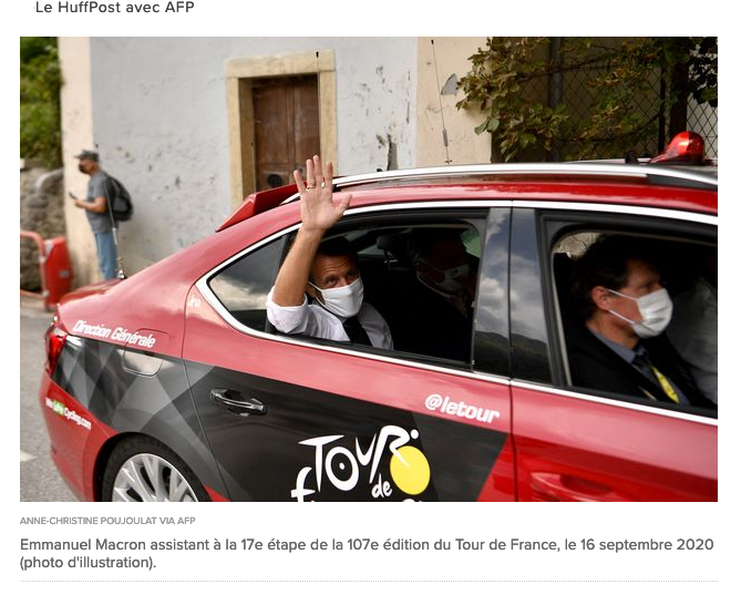 Macron sur la 18e étape du Tour de France dans les Pyrénées