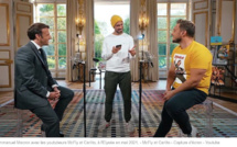 Les youtubeurs McFly et Carlito diffusent leur concours d'anecdotes avec Emmanuel Macron