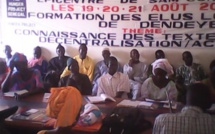 DIOURBEL-COMMUNE DE DENDEYE-DECENTRALISATION LES ELUS LOCAUX A L’ECOLE DE L’ACTE 3 Adama NDIAYE