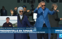 Présidentielle en Turquie : Recep Tayyip Erdogan déjoue les pronostics et s'installe en favori