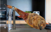 Support à jambon en acier inoxydable TM Home Métal Acier inoxydable 17 x 49 x 35 cm